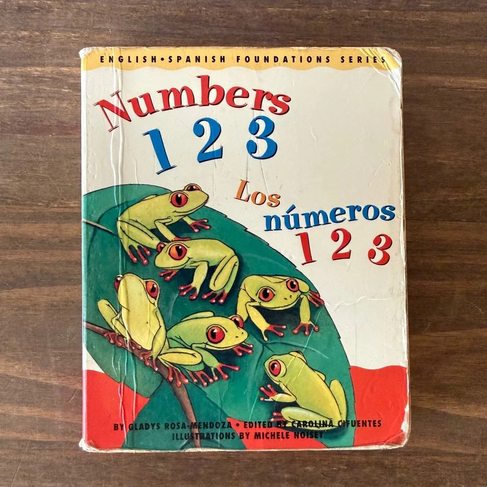 Lot of 2 Bilingual Foundations Series Board Books Numbers Colors Shapes